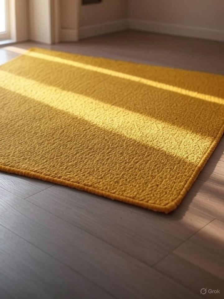 8x11 Ft Yellow Braided Jute Rug